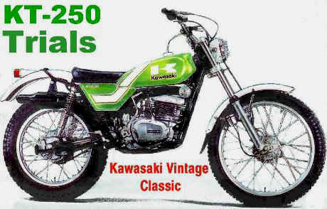 KAWASAKI Brochure KT250 1974 1975 Trials Sales Catalog Catalogue REPRO